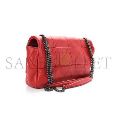 YSL JAMIE 4.3 SHOULDER BAG QUILTED LEATHER RED 918257 (25*15*7.5cm)